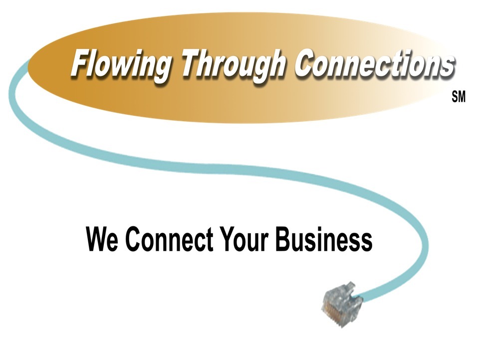 flowing through connections logo